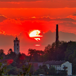 Sonnenuntergang ueber Tuerkheim